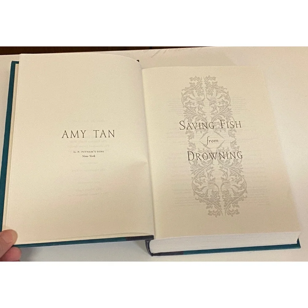 Saving Fish from Drowning By Amy Tan, Hardback Classic Book, No Paper Cover EUC